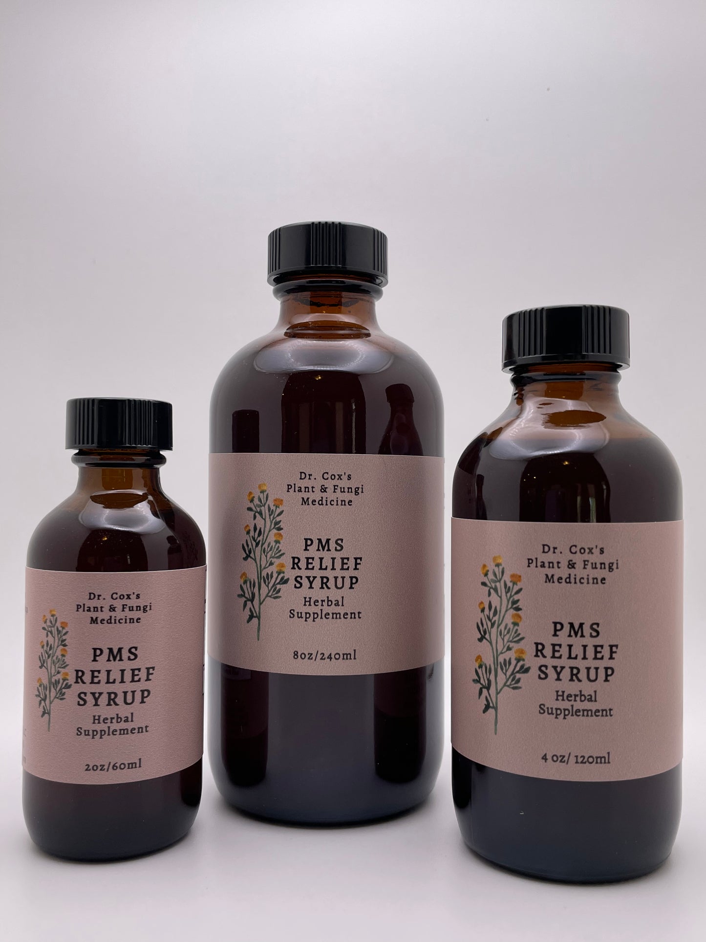 Organic P.M.S. Relief Syrup 8oz and 4oz